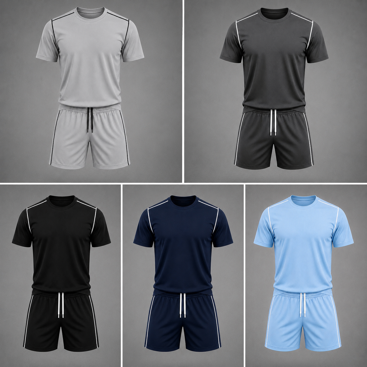 Conjuntos Dry Fit A2N Sport em cinco cores