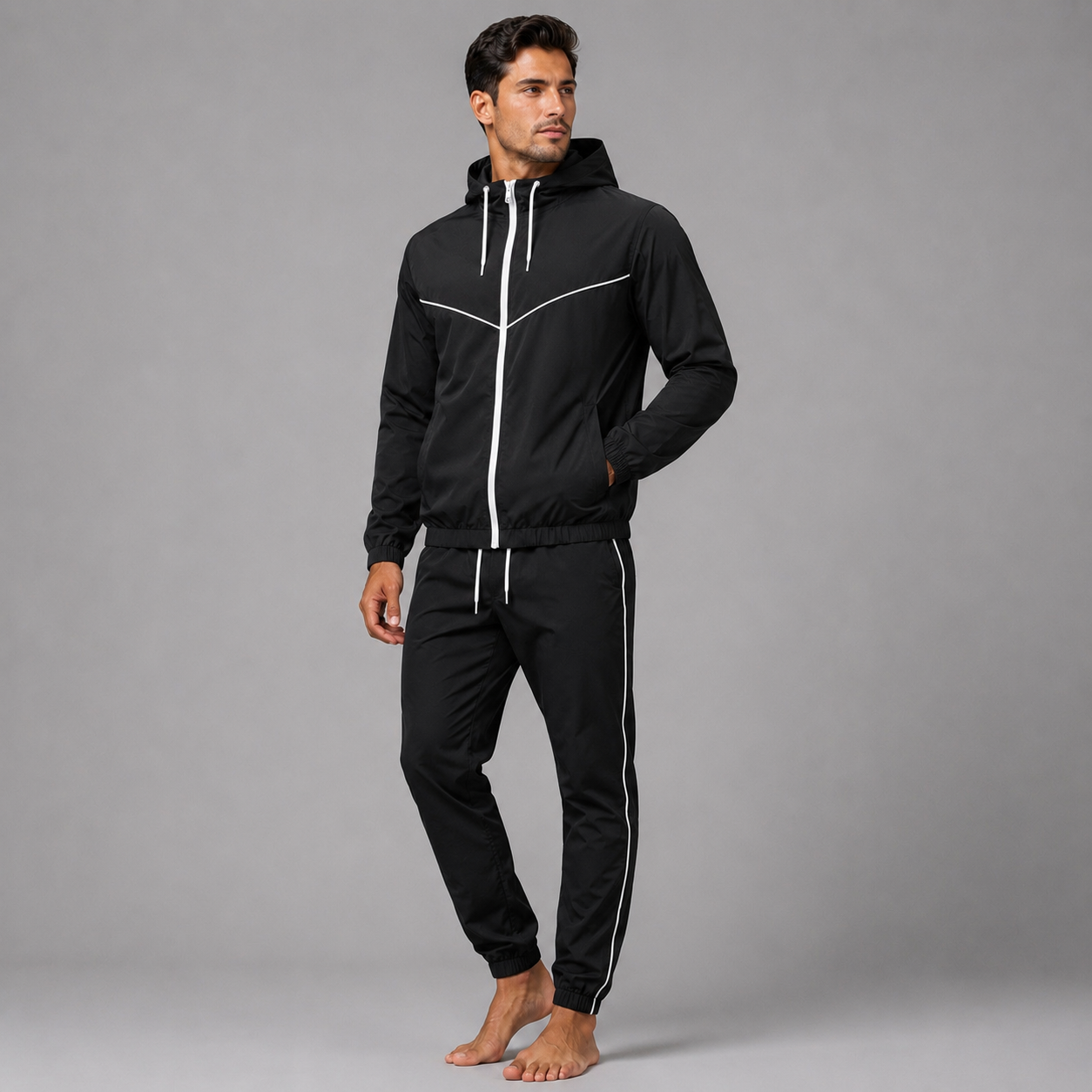 Conjunto de elastano preto