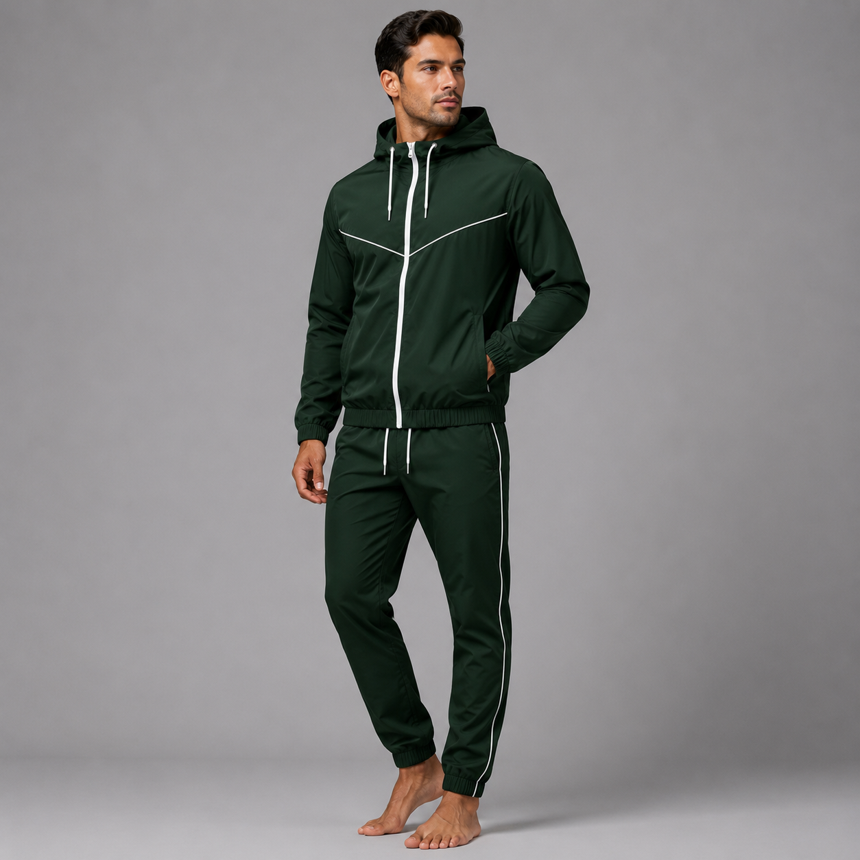 Conjunto de elastano verde