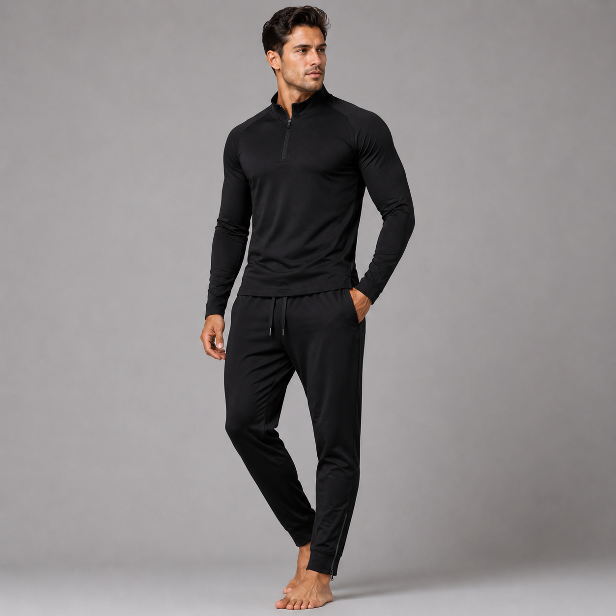 Conjunto de inverno preto